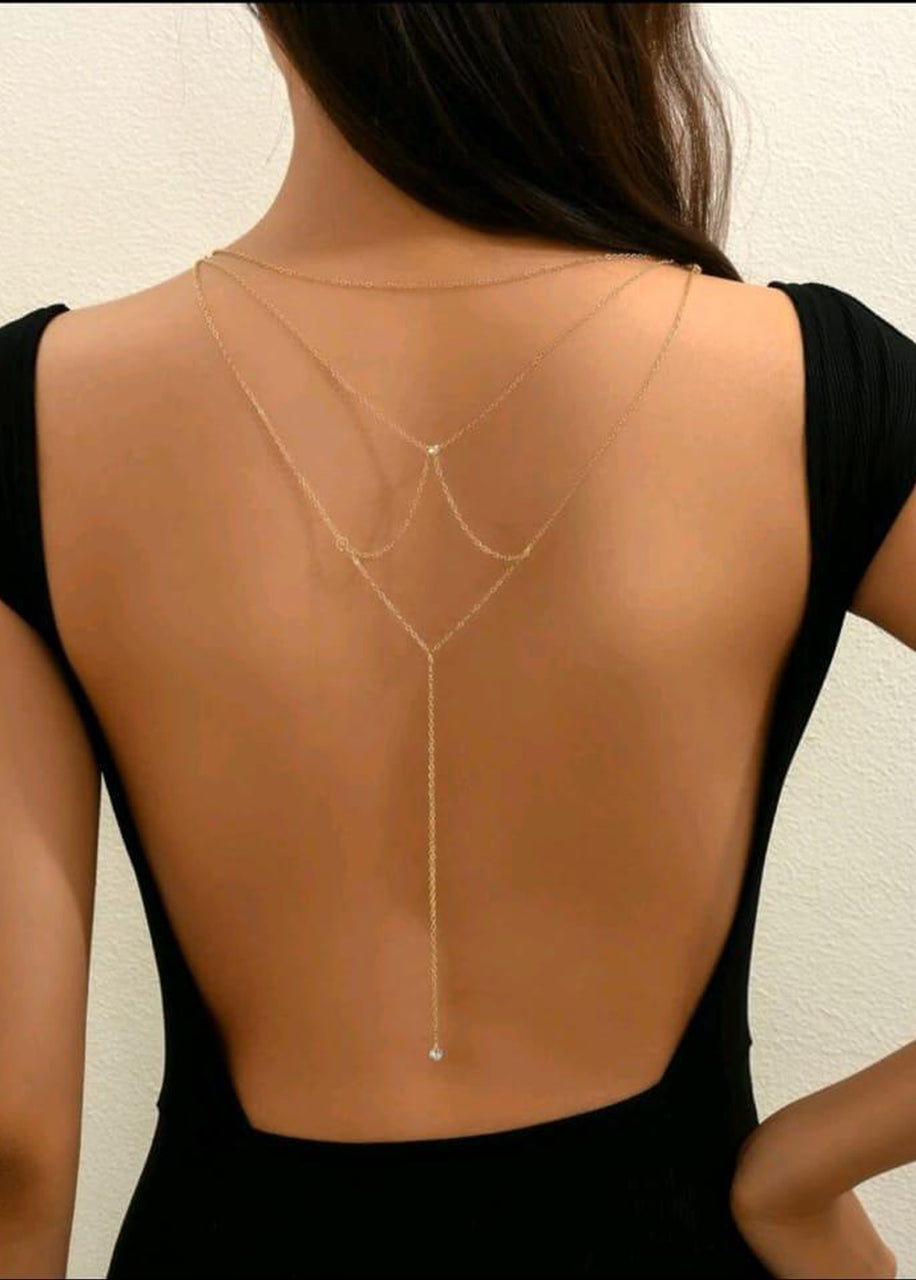 Gold Back Body Chain 57