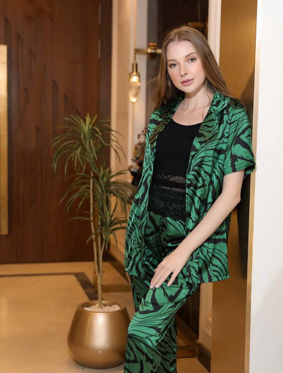 Satin-touch 3-piece lounge set 125