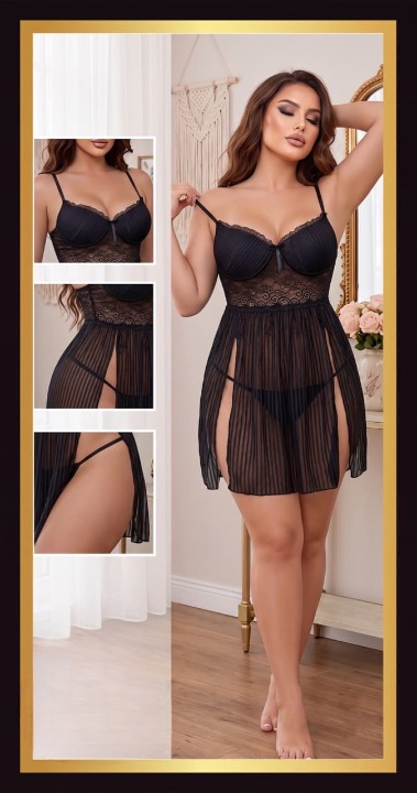Cloud Chic Sheer Babydoll 1422