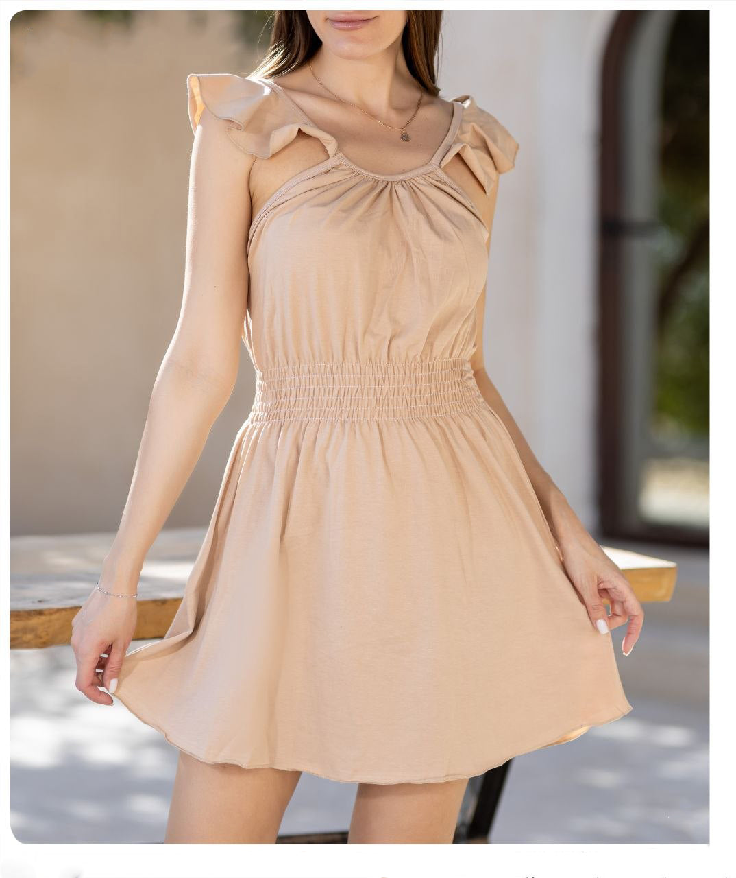 Sandy Breeze Ruffle Dress 1447