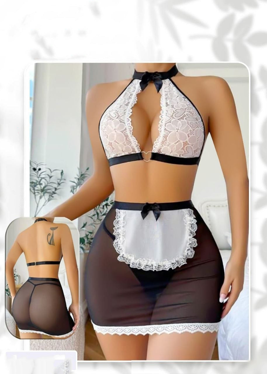 Midnight Maid Lingerie 1012