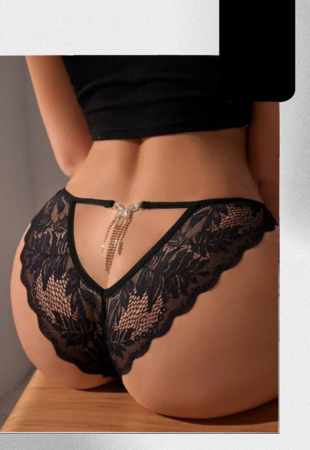 Lace Heart Chain Panty 135