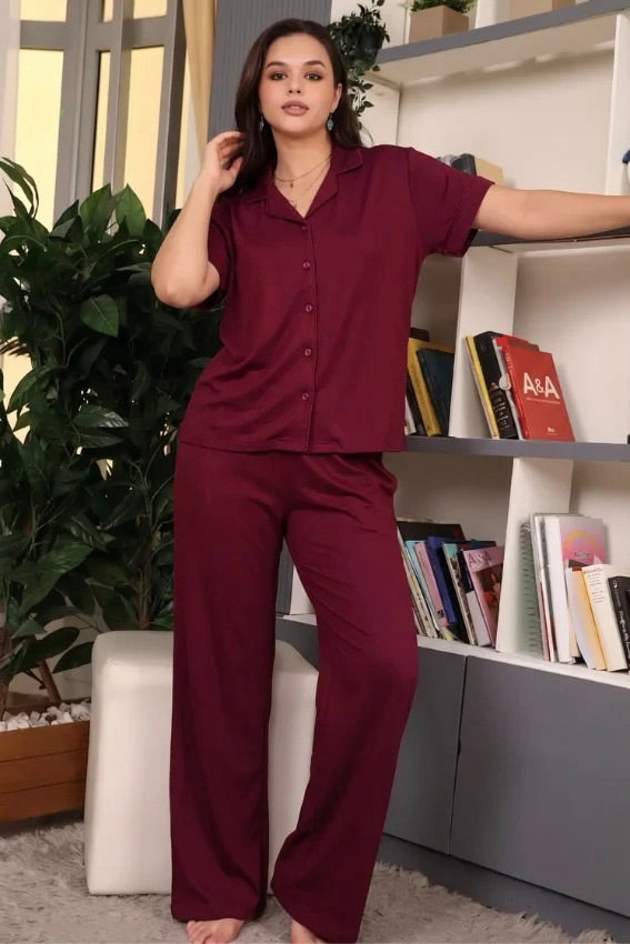 Burgundy Classic Pajama 6617