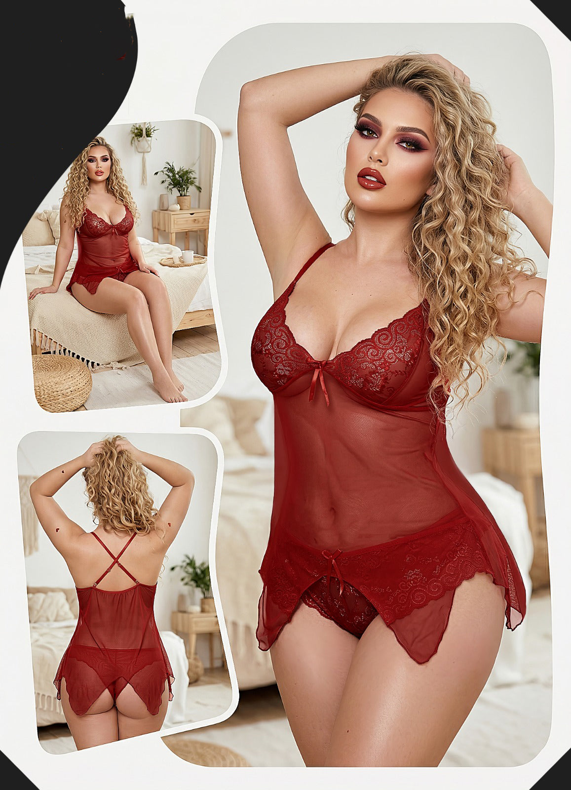 Moon Veil Babydoll 6017