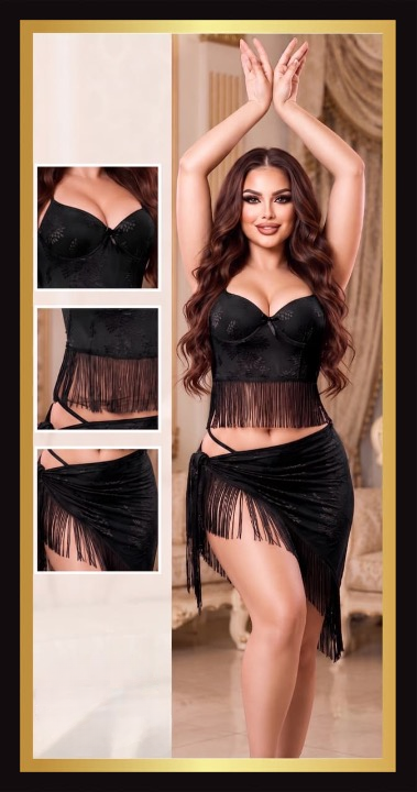 Fringe Lace Lingerie Set 1432