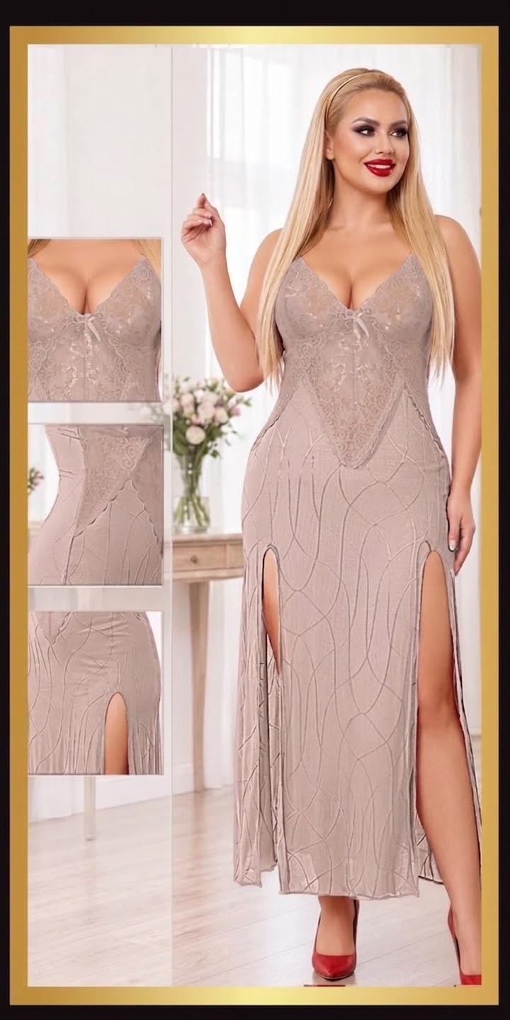 فستان ناعم بفتحة 1436