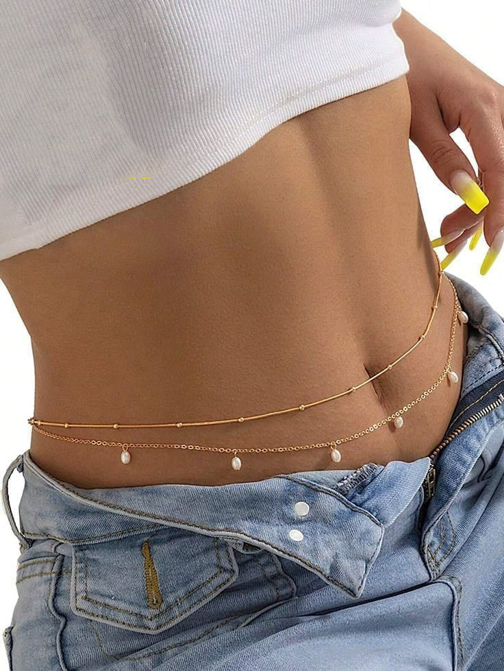 Golden Drops Layered Chain 213