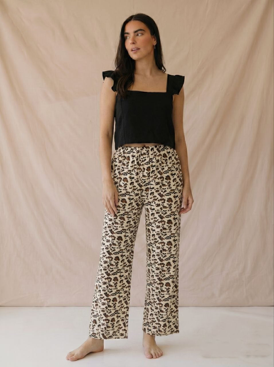 Wild Leopard Lounge Pants Set 443