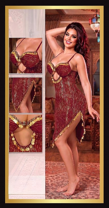 Golden Shimmer Mini Dress 1458