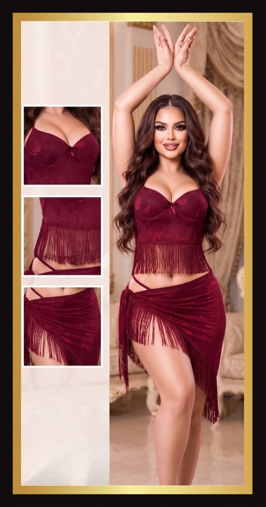 Fringe Lace Lingerie Set 1432