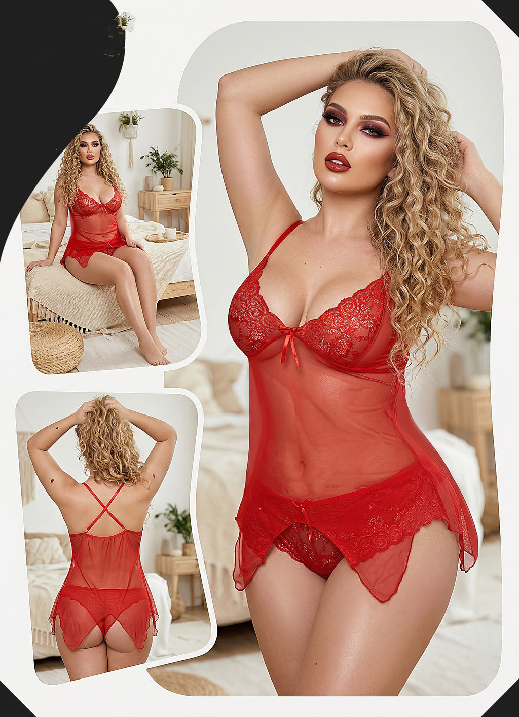 Moon Veil Babydoll 6017