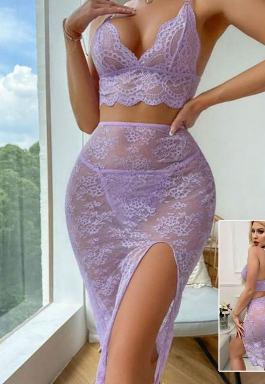 Aurora Lace Skirt Set 362