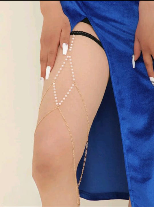 Pearl Shine Leg Chain 51