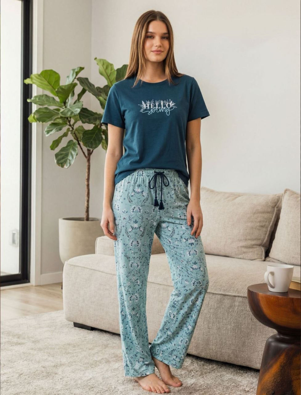 Spring Breeze Teal Pajama 574