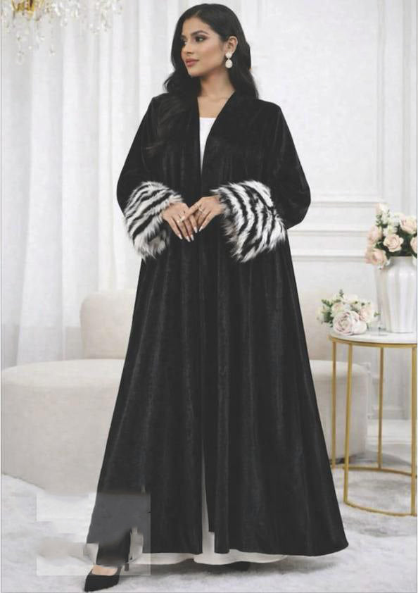 Ramadan Nights Velvet Abaya 6030