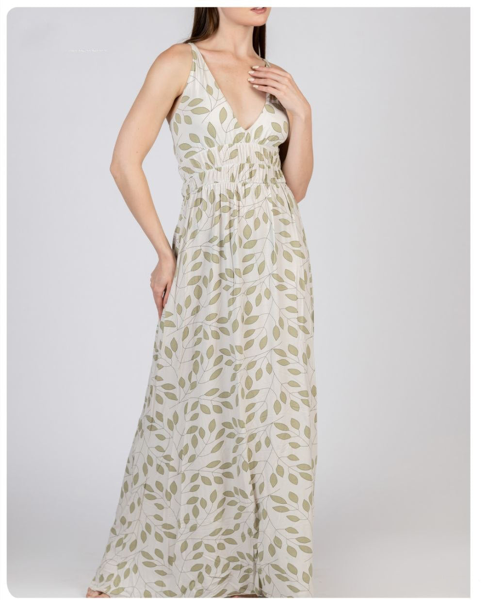 Olive Breeze Maxi Dress 1471
