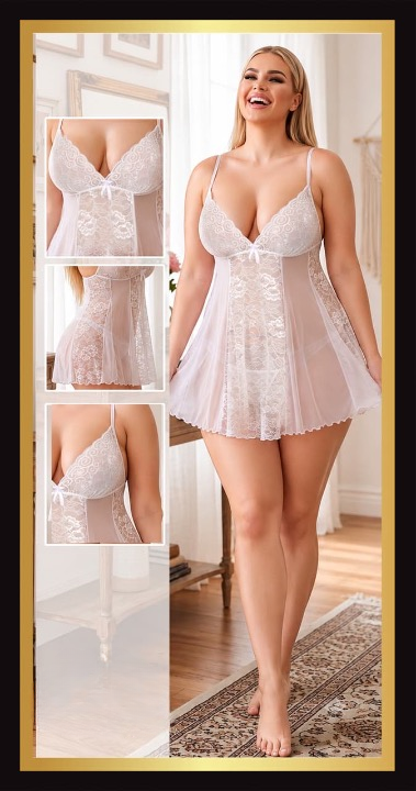 Classic Bridal Babydoll 1414