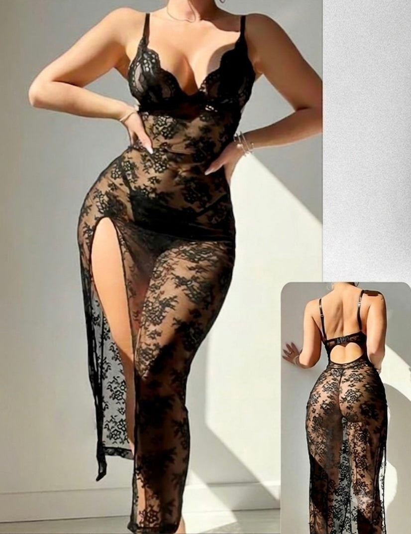 Lace Seduction red Nightdress 338