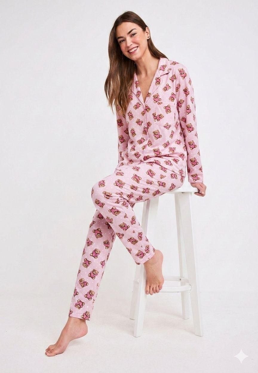 Pink Teddy Bear Pajama 6517