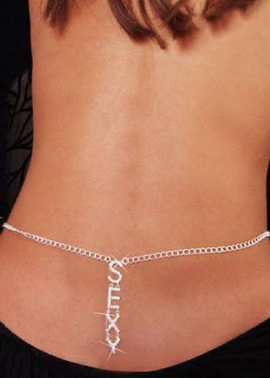 "Sexy" Crystal Letter Thigh Chain 223