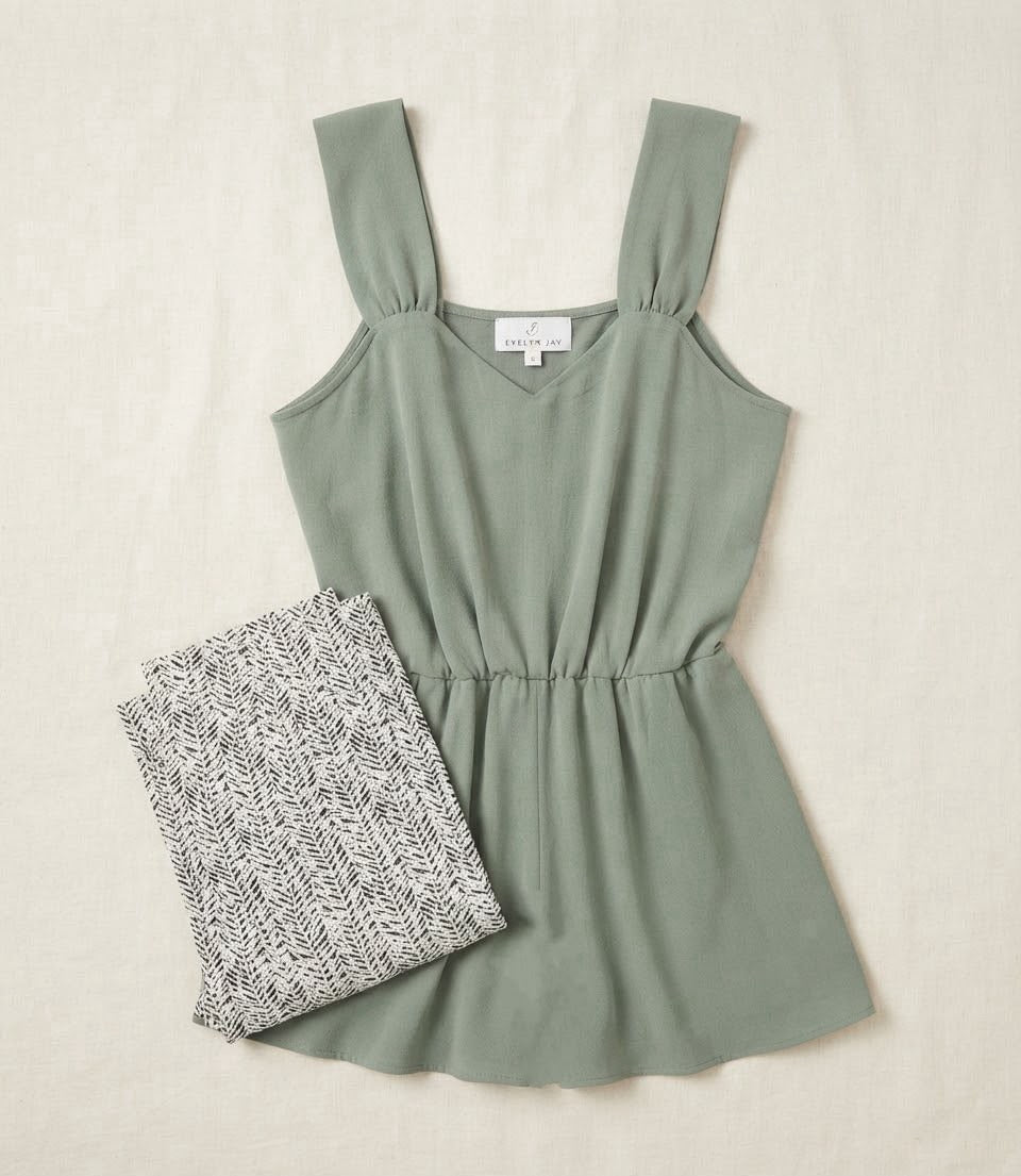 Olive Cami Set 002