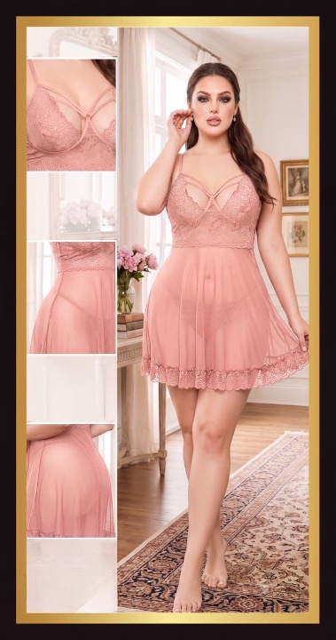 Romantic Lace Babydoll 1416