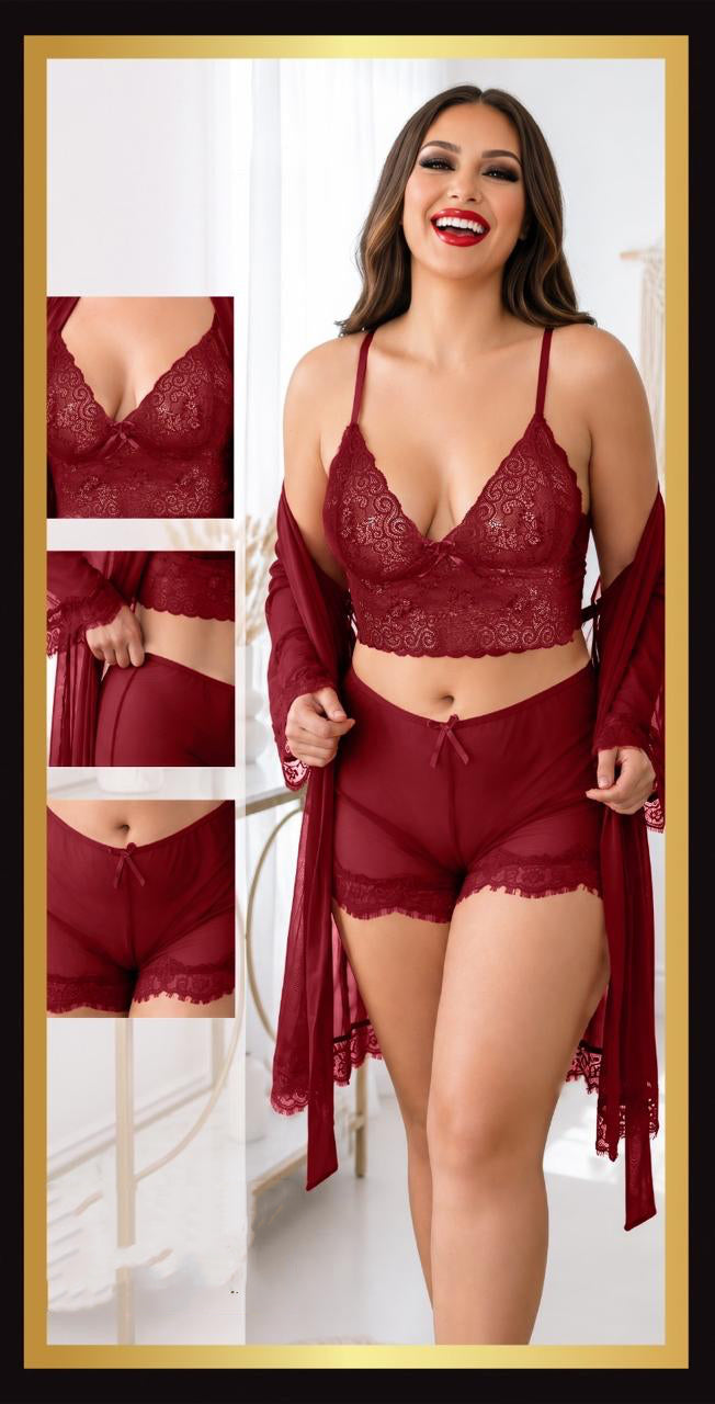 Soft Lace 3-Piece Set 1440