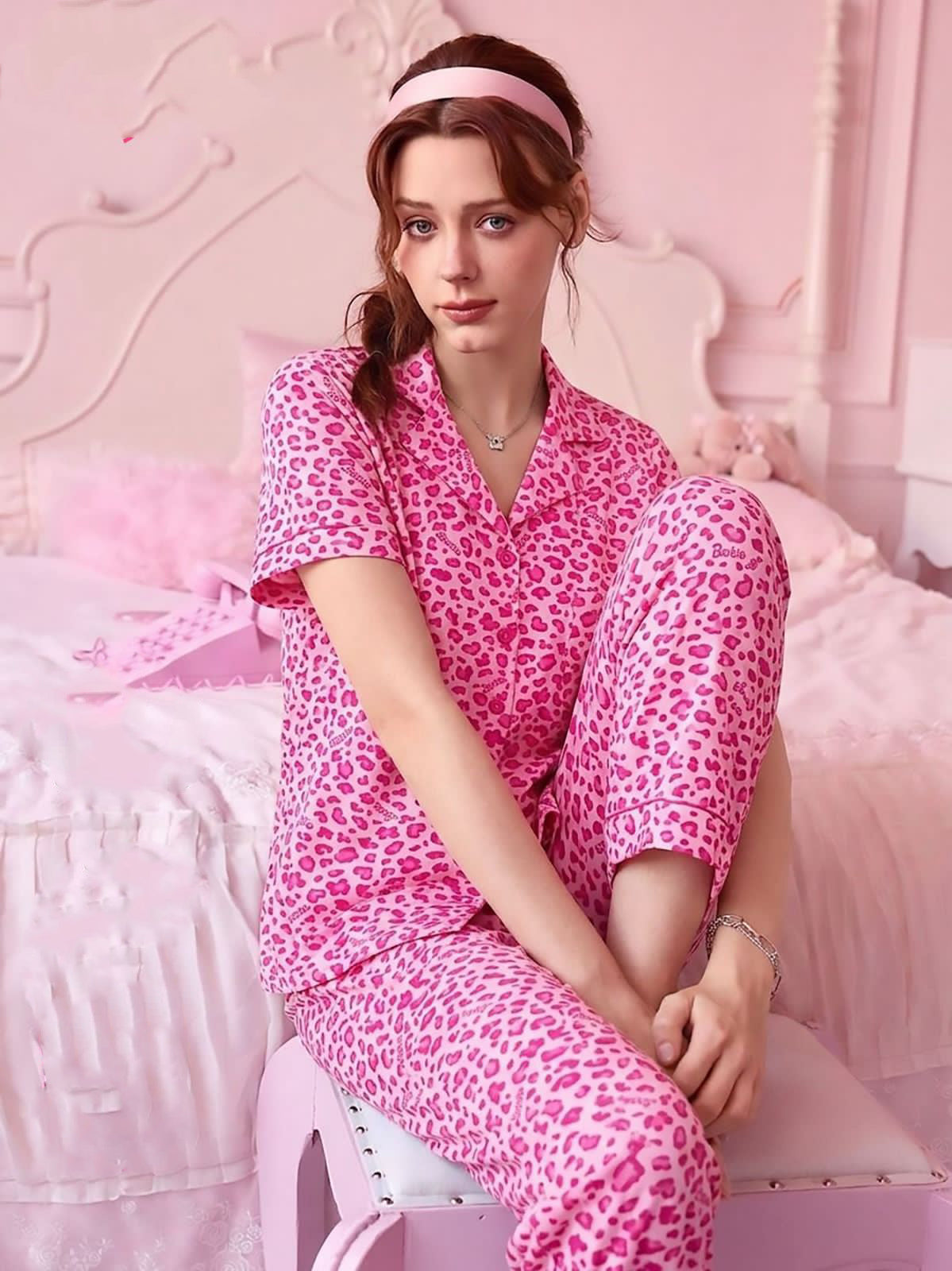 Pink Leopard Set 6608
