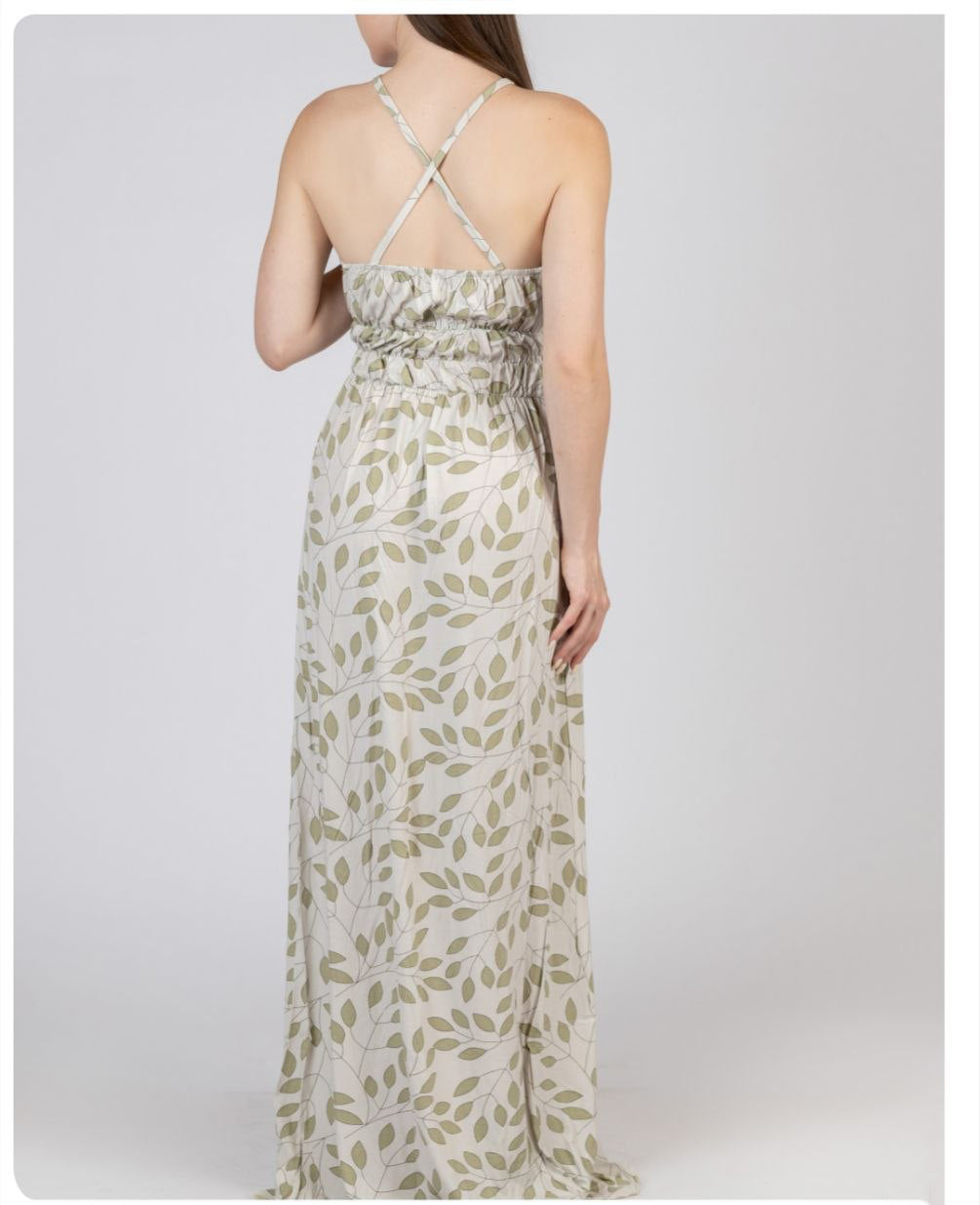 Olive Breeze Maxi Dress 1471
