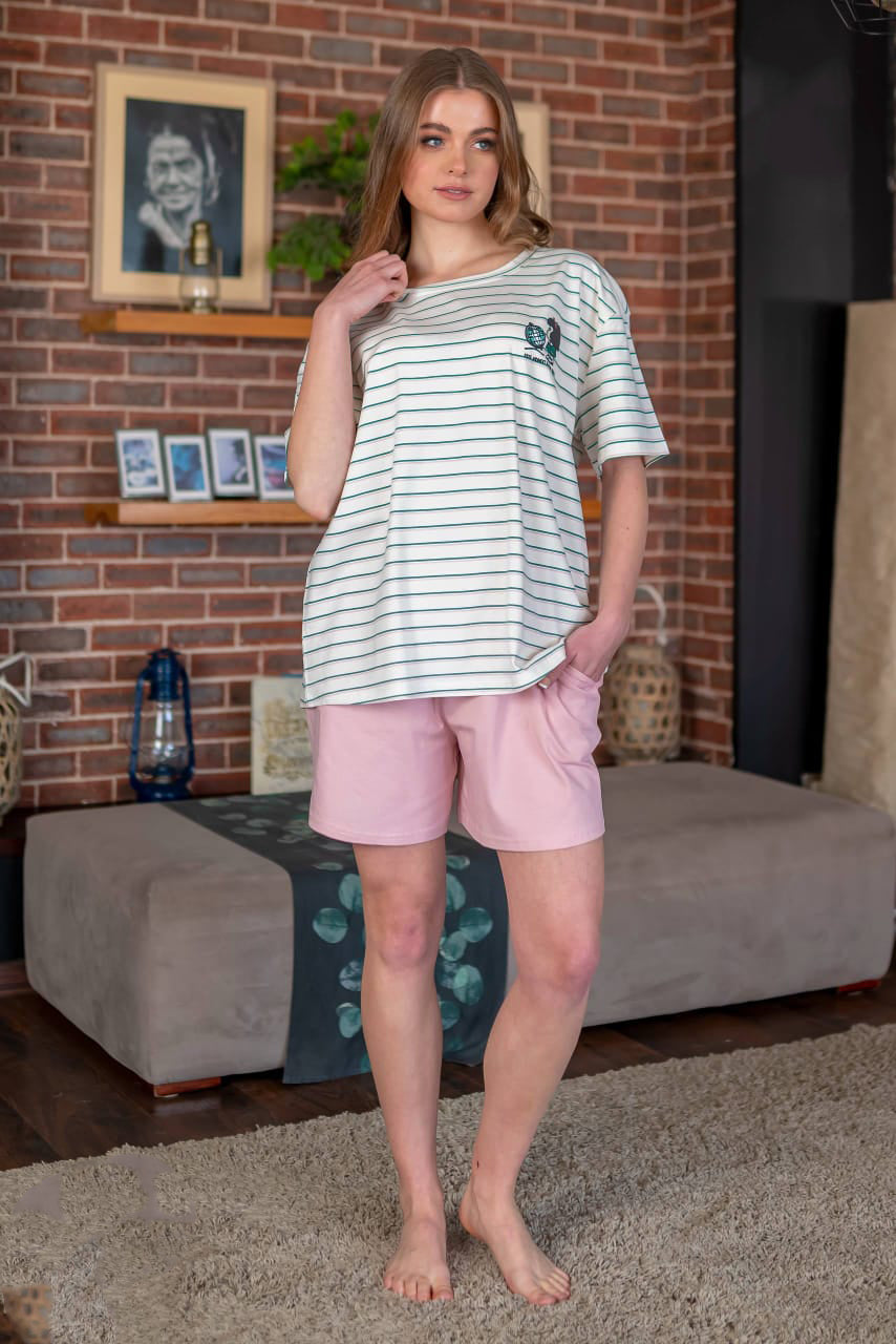 Chill Stripes Short Set 203