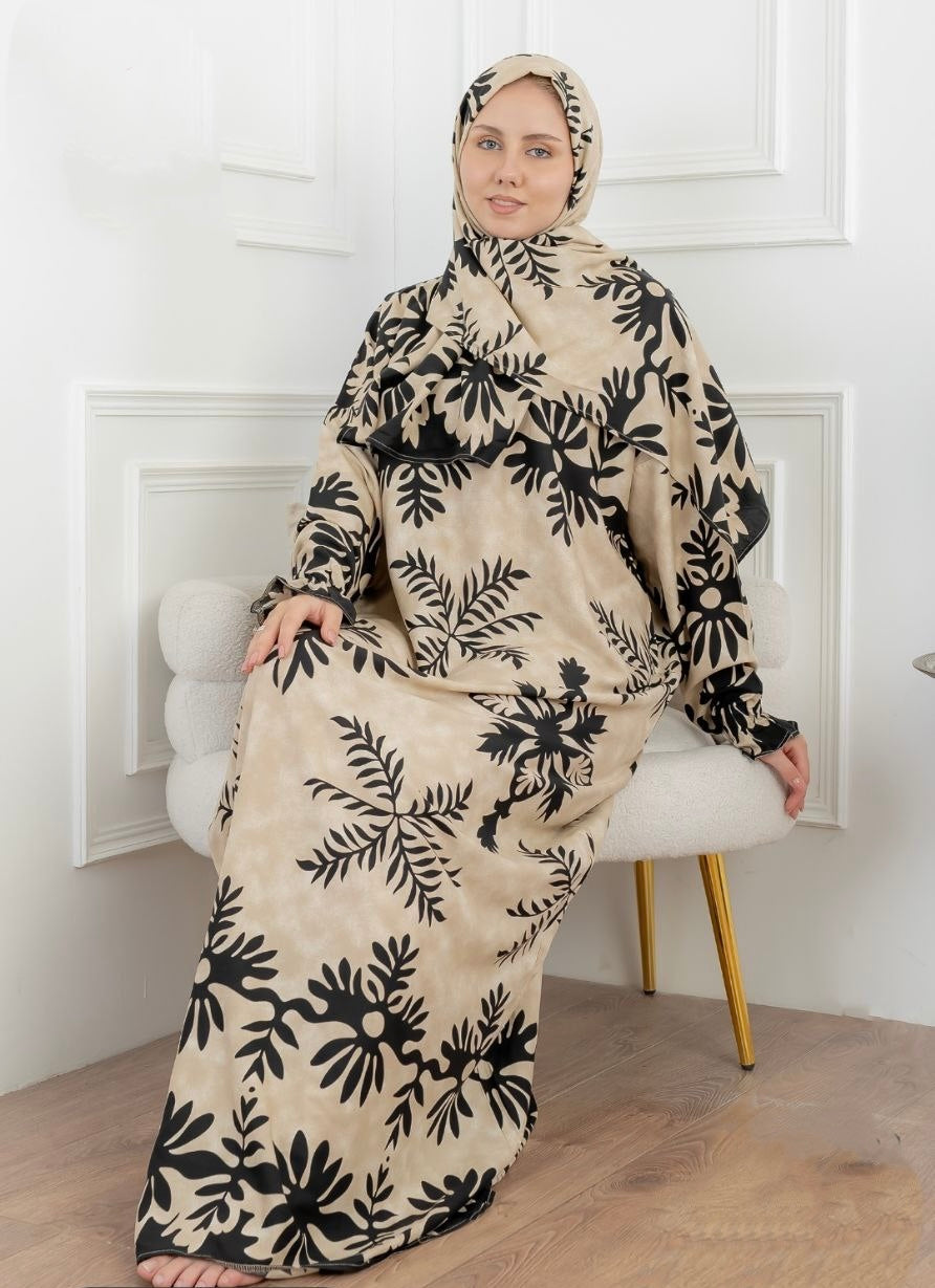 Nature Calm Prayer Set Midnight Black (Plus Size) 19002