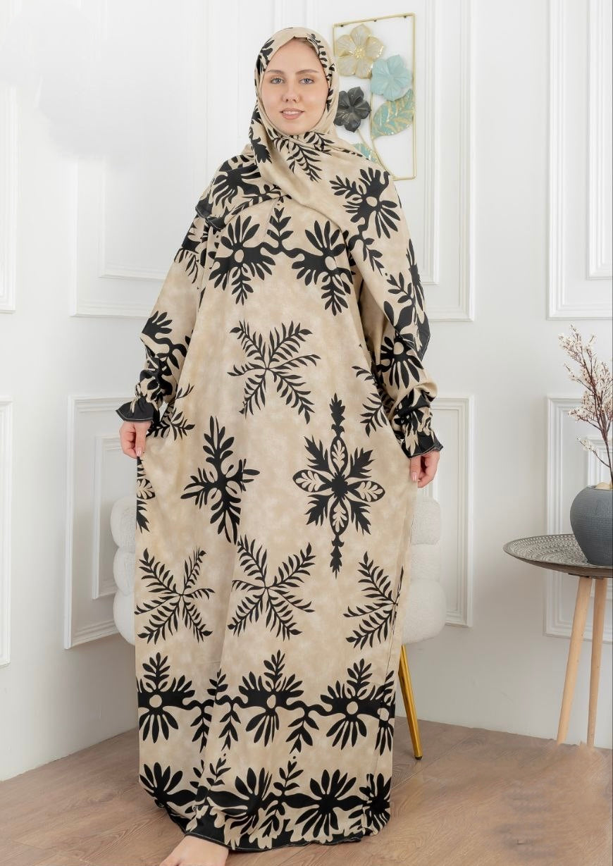 Nature Calm Prayer Set Midnight Black (Plus Size) 19002