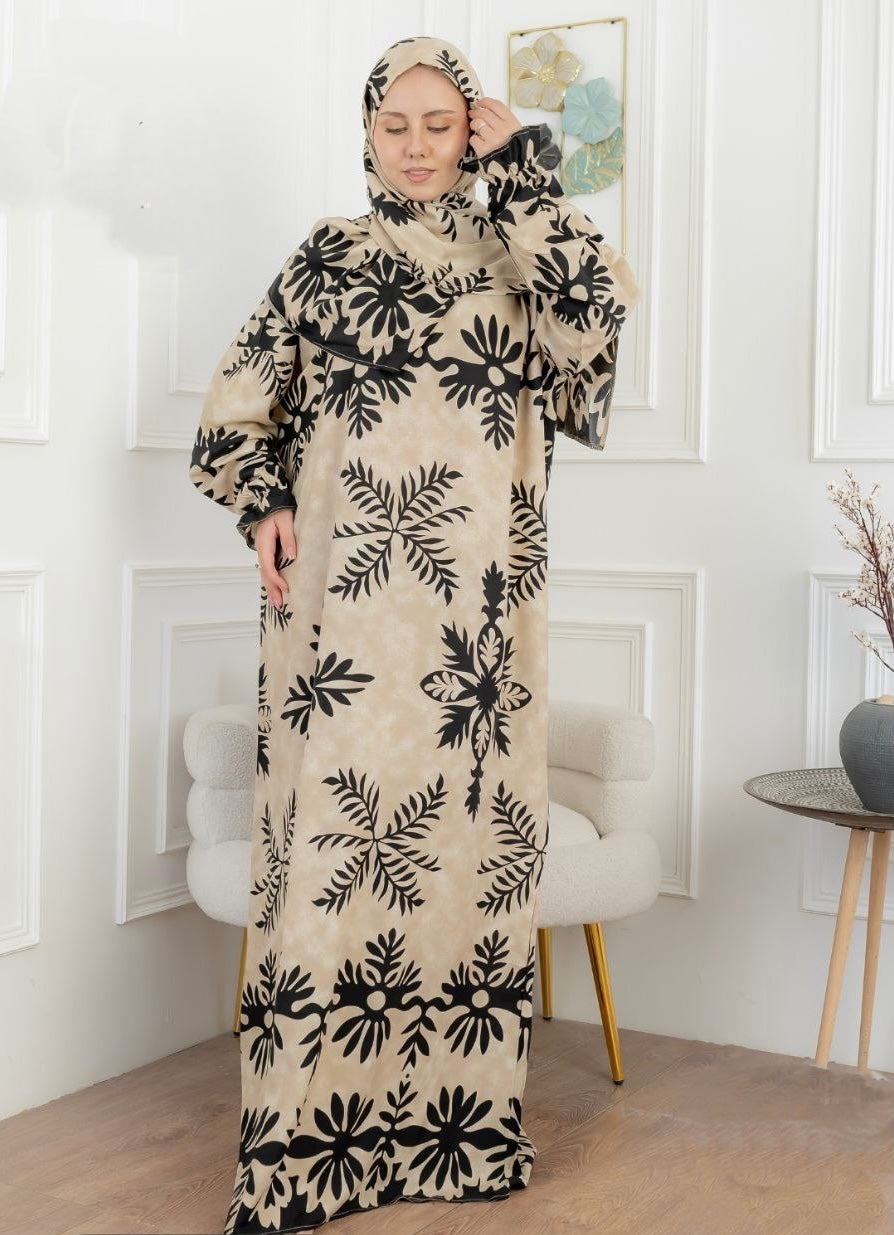 Nature Calm Prayer Set Midnight Black (Plus Size) 19002