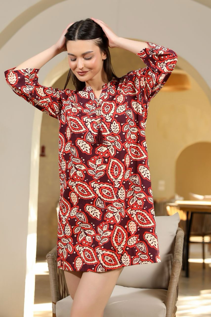 Boho Leaves Dress 433