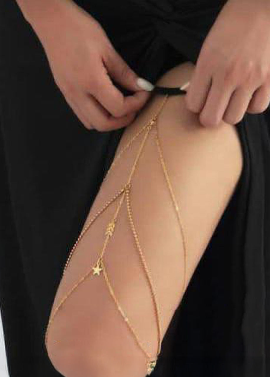 Golden Thigh Chain 14