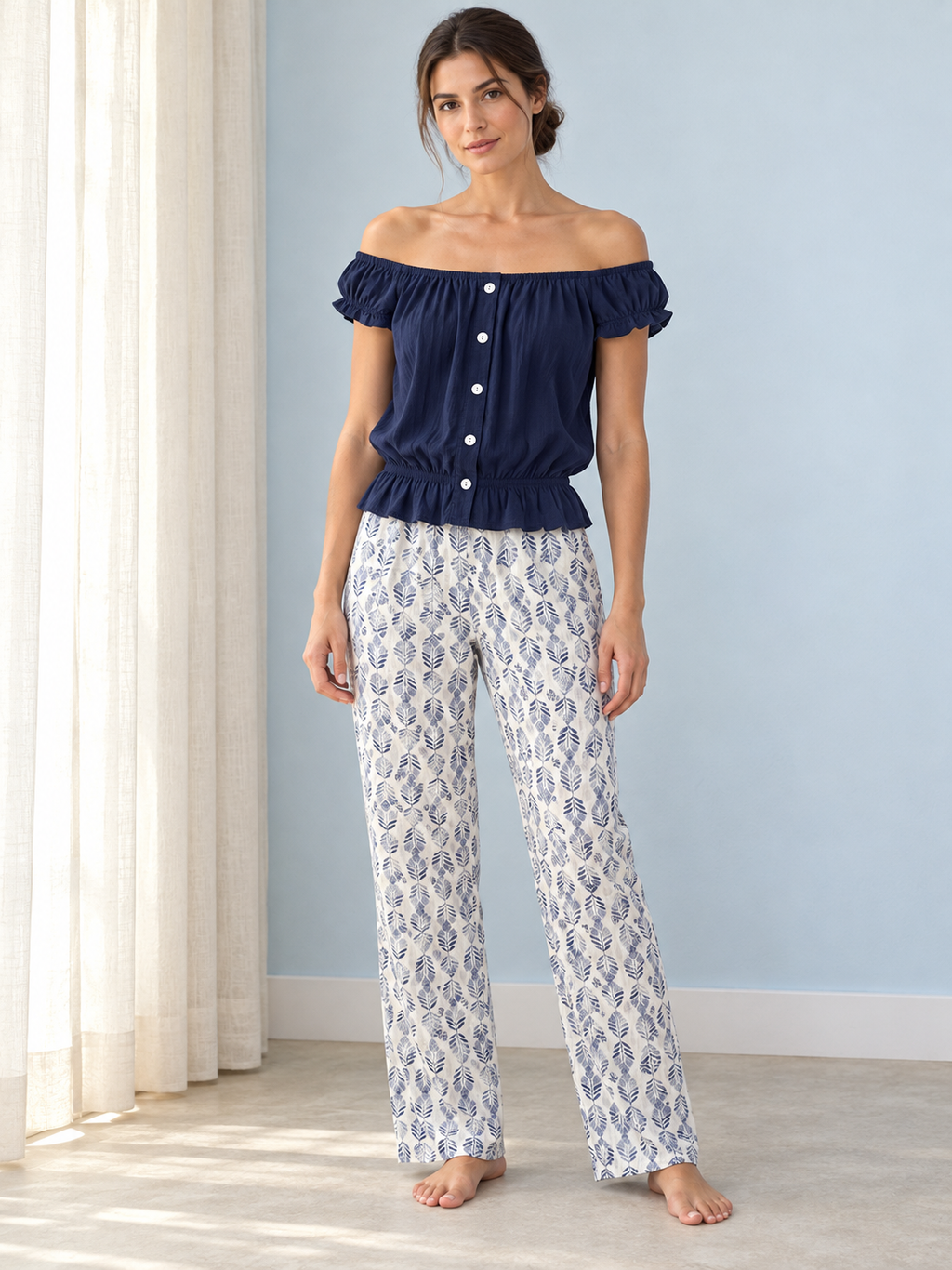 Serene Navy Set 047 — AI-generated model styling